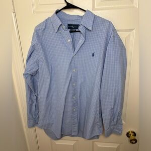 Men’s Ralph Lauren Long Sleeve Button Down Plaid Dress Shirt